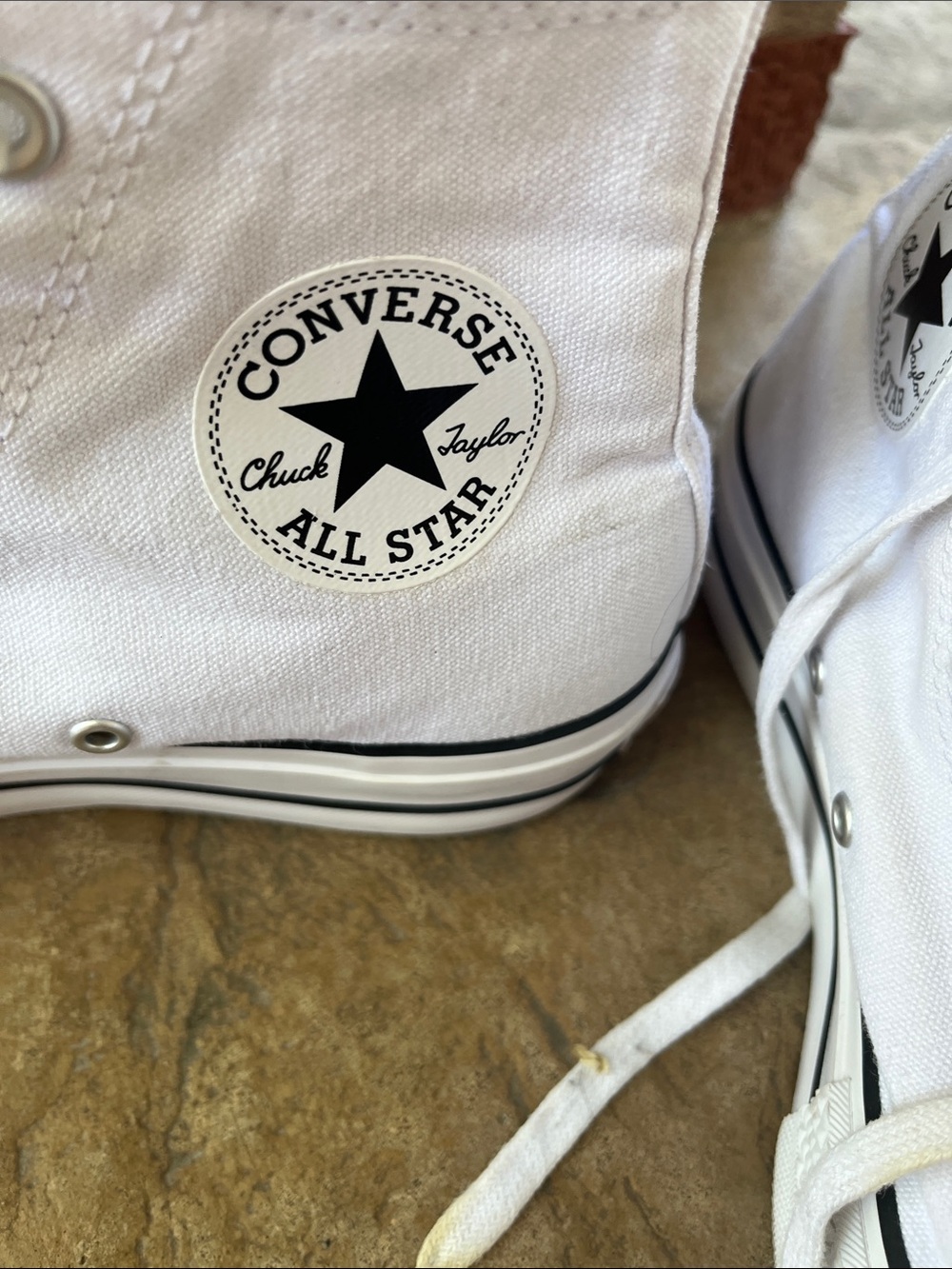Converse White High-Top Chuck Taylor All Star Sneakers - Picture 2 of 6